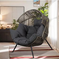 Wicker Egg Shaped Chair