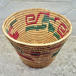Authentic Medium to Large Size Vintage Coil Basket