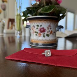 Diamond Ring Square Modified Brilliant Princess Cut