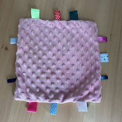 Baby Girls Minky Taggies Lovey Security Blanket Lovie 