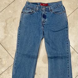  Blue Levi’s 517 Boot Cut Slim Jeans. Size 7 JR S
