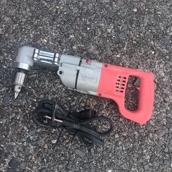 Milwaukee 3202-6 1/2inch Right Angle Drill Quick Disconnect Coard Cuck Key Excellent Condition. For Pick Up Fremont Seattle. No Low Ball. No Trades