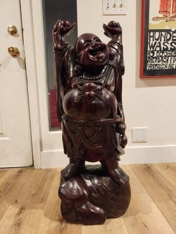 Buddha 36" Solid Wood