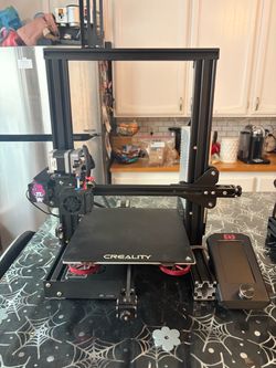 Ender 3v2 neo + Ender 3 custom firmware+hardware (direct drive, ender 3v2 motherboard w silent drivers, custom bed tensioner & springs)  *price negoti