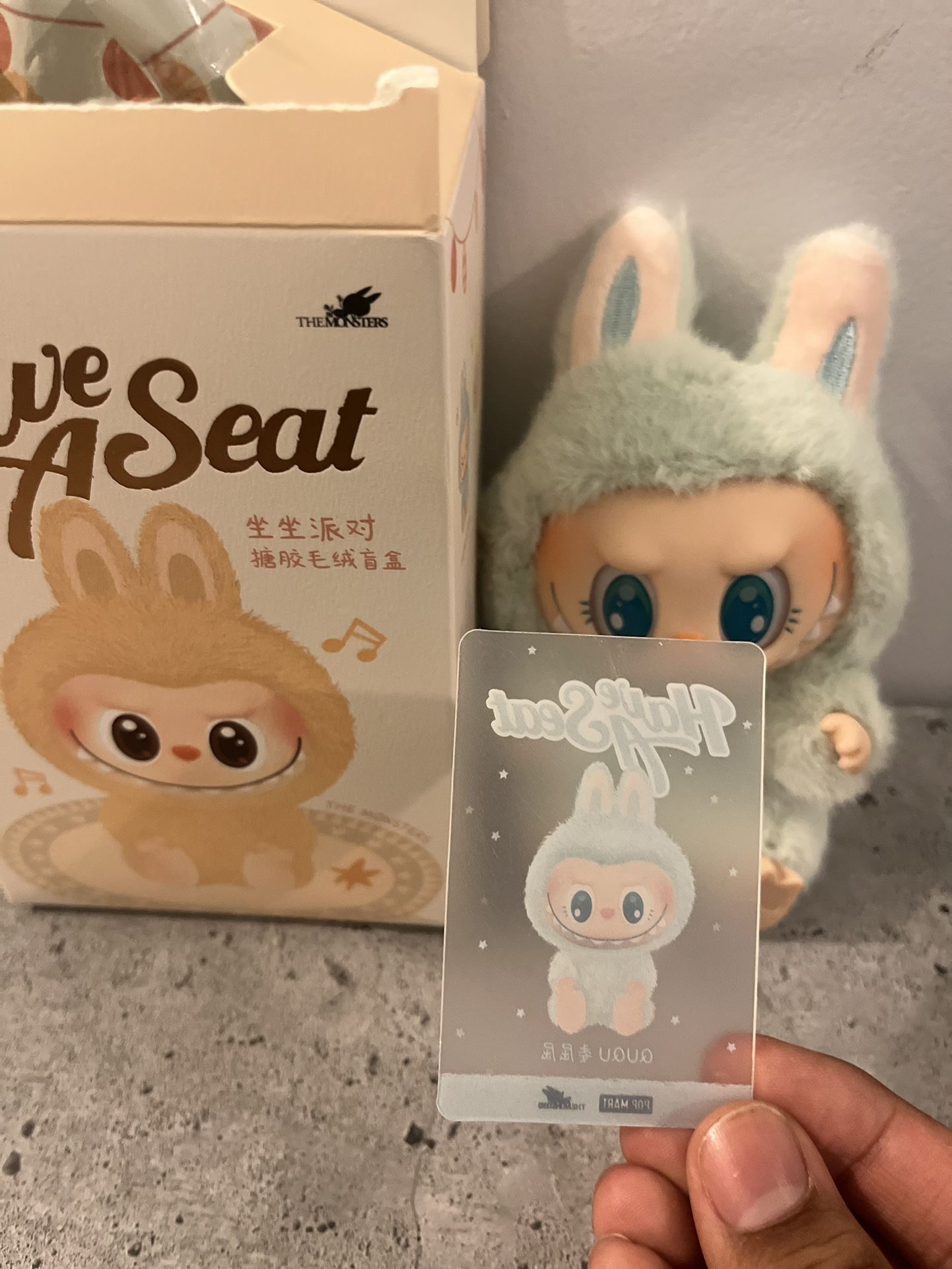 Pop Mart Labubu The Monsters Have a Seat Vinyl Plush- GuGu