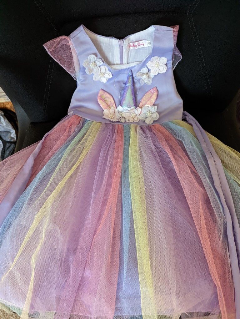 Unicorn Dress Size 4