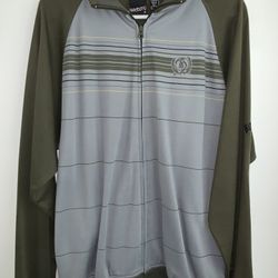 NWOT MENS BILLABONG OLIVE AND BLUE ZIP UP JACKET 
