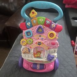 VTech Sit-to-Stand Stroll & Discover Activity Walker - Pink