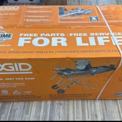 Ridgid 10in Wet Tile Saw With Stand 