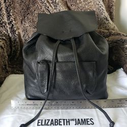 Elizabeth & James Langley Leather Backpack, Black
