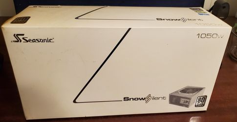 Seasonic Snow Silent 1050 W 80-Plus Platinum Modular Power Supply Unit ATX PSU