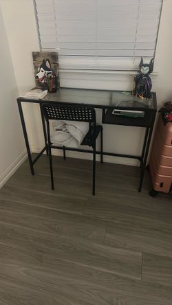 Desk and chair