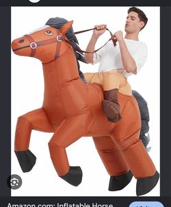 Inflatable horse rider costume adult 72
