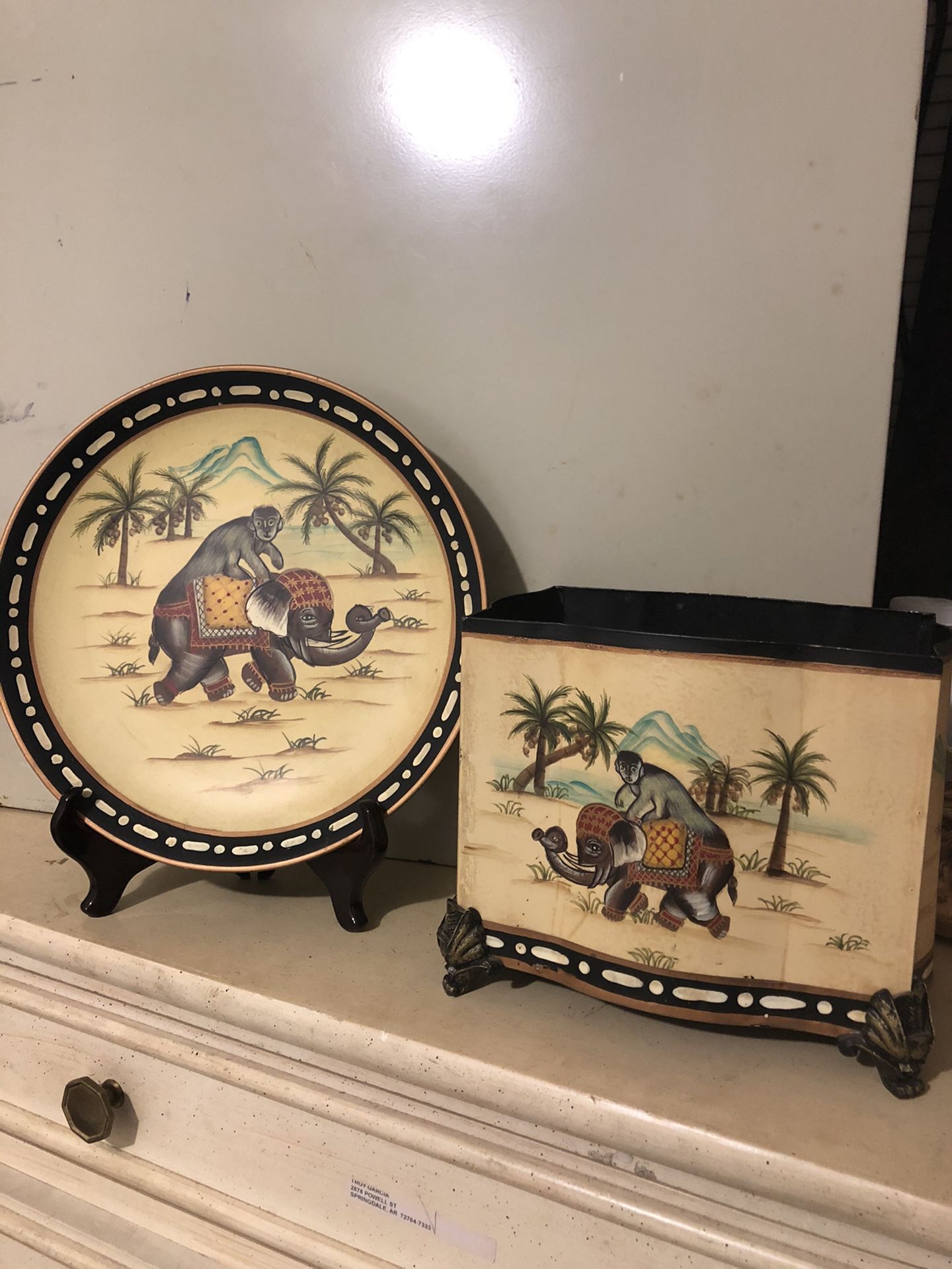 Elephant decor $12