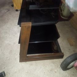 Metal & Glass Tv Stand