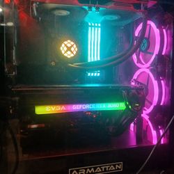 Custom Gaming Setup. 3080ti I7 10700k 27" 1440p 144hz Monitor