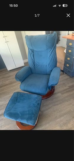 Chair with ottoman