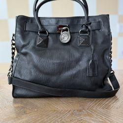 Michael Kors Black Studded Hamilton Tote 