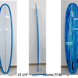 New Surfboard Longboard 9'6" x 23.25" x 3.25" 77.8L