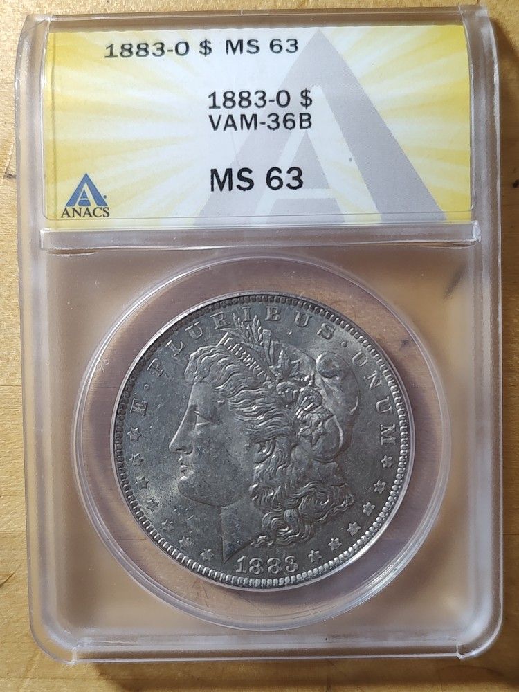 1883 -O, Morgan Silver Dollar  - VAM-36B 