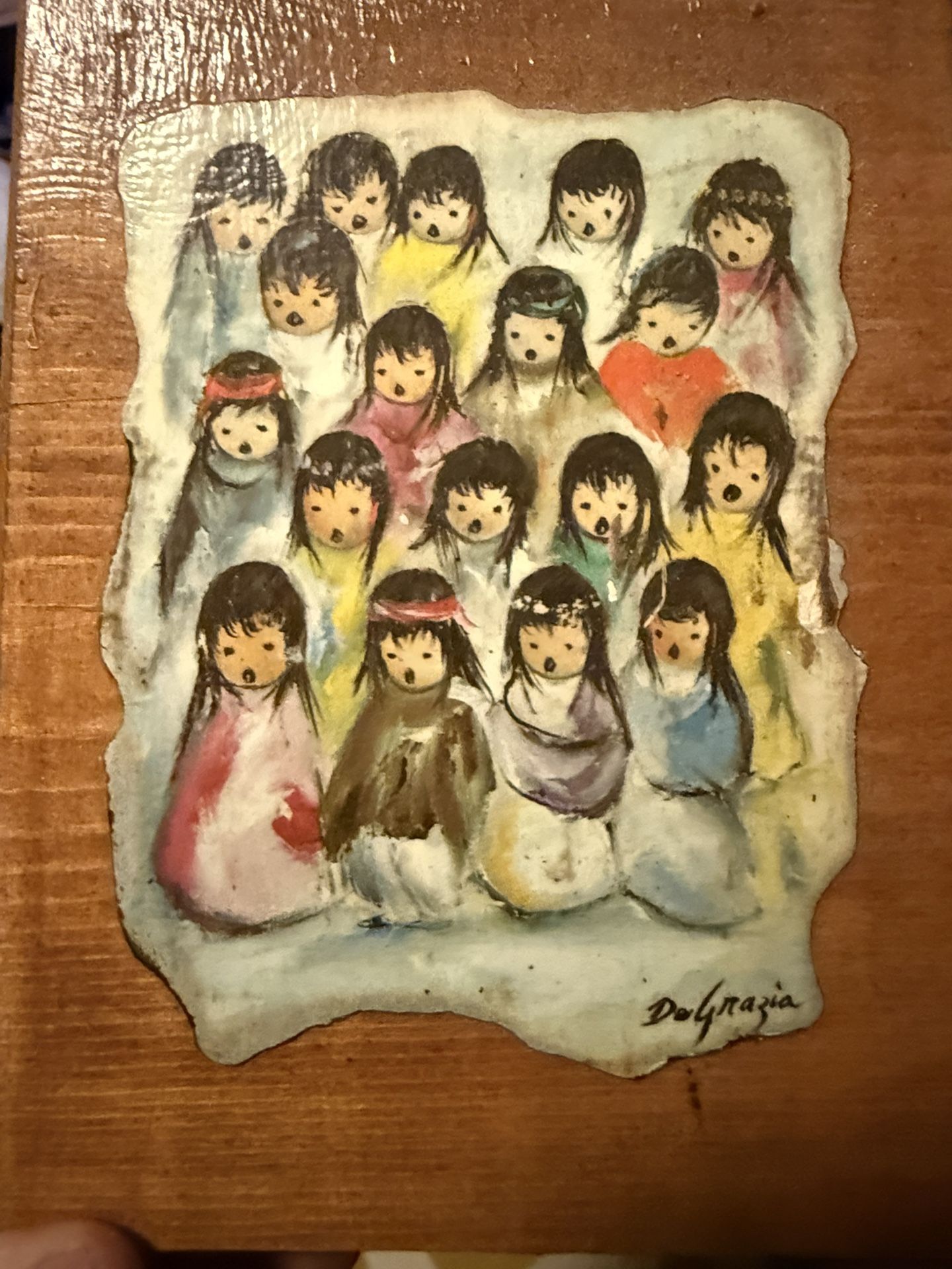 De Grazia Children 1960s 1970s Vintage 8 Plaques Latino Hispanic Southwest Art