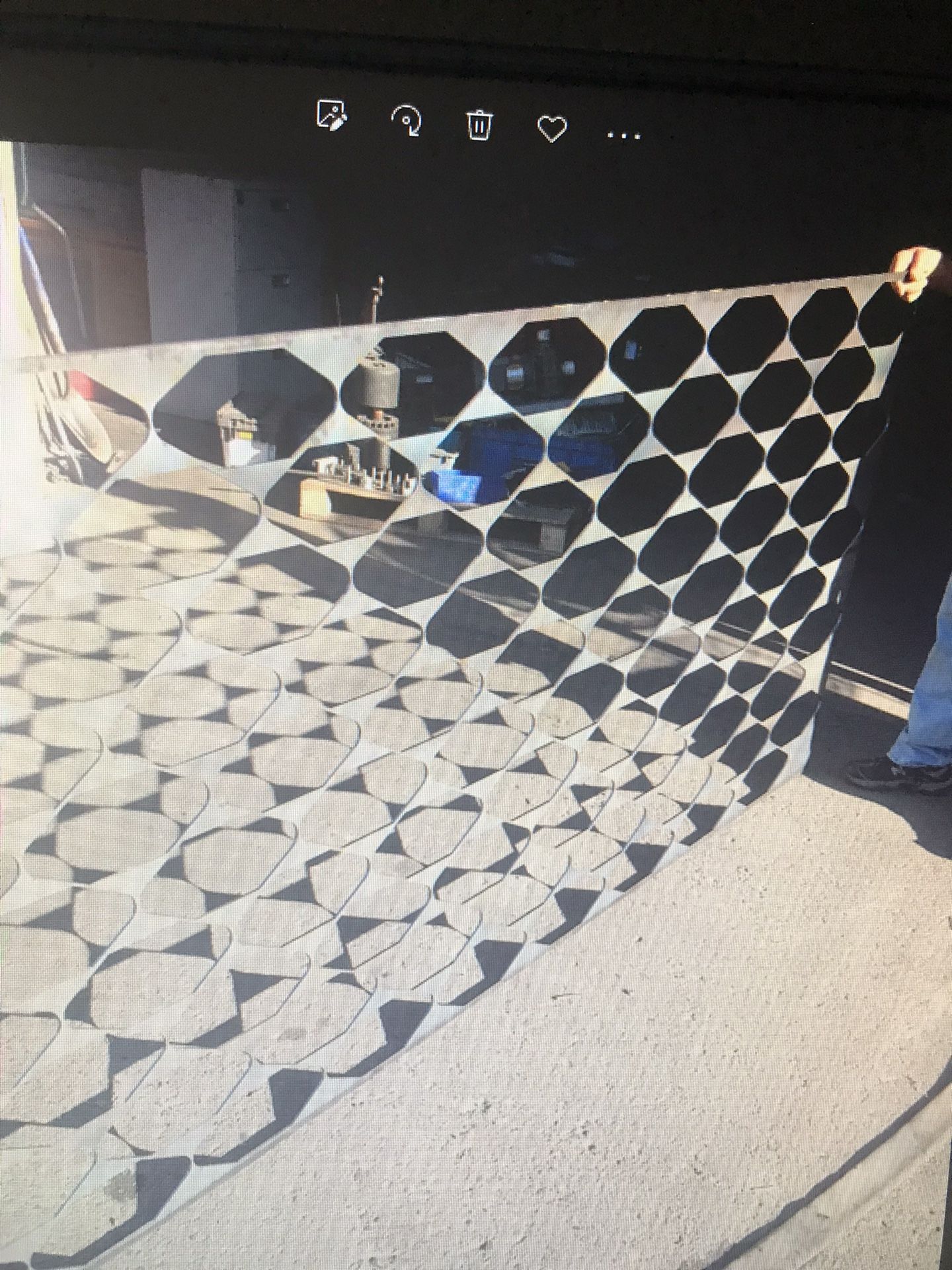 Laser cut steel panels 4’x10’x .24”