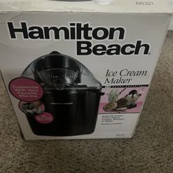 New Hamilton Beach 1.5 Quart Ice Cream Maker (model 68321)