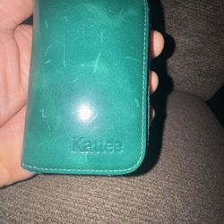 Kattee Womens RFID Blocking Small Compact Credit Card Holder Leather Zipper