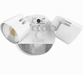 Lithonia Lighting White Motion Outdoor LED Flood Light with Photocell 1C