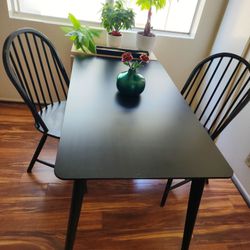 Ikea Lisabo table, Magnolia Home chairs