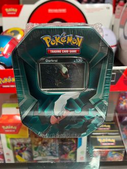 FACTORY SEALED-Pokémon TCG: Darkrai Triple Whammy Collector's Tin-BRAND NEW