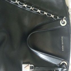 MICHAEL KORS Black Leather Crossbody