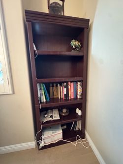 Wooden bookshelf