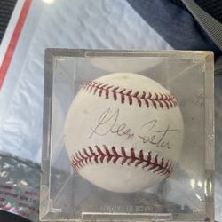 George Foster Autographed Ball