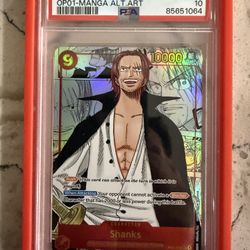 One Piece Manga Shanks OP-01 PSA 10