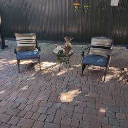Patio chairs and table
