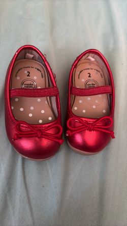 Red baby shoes size 2