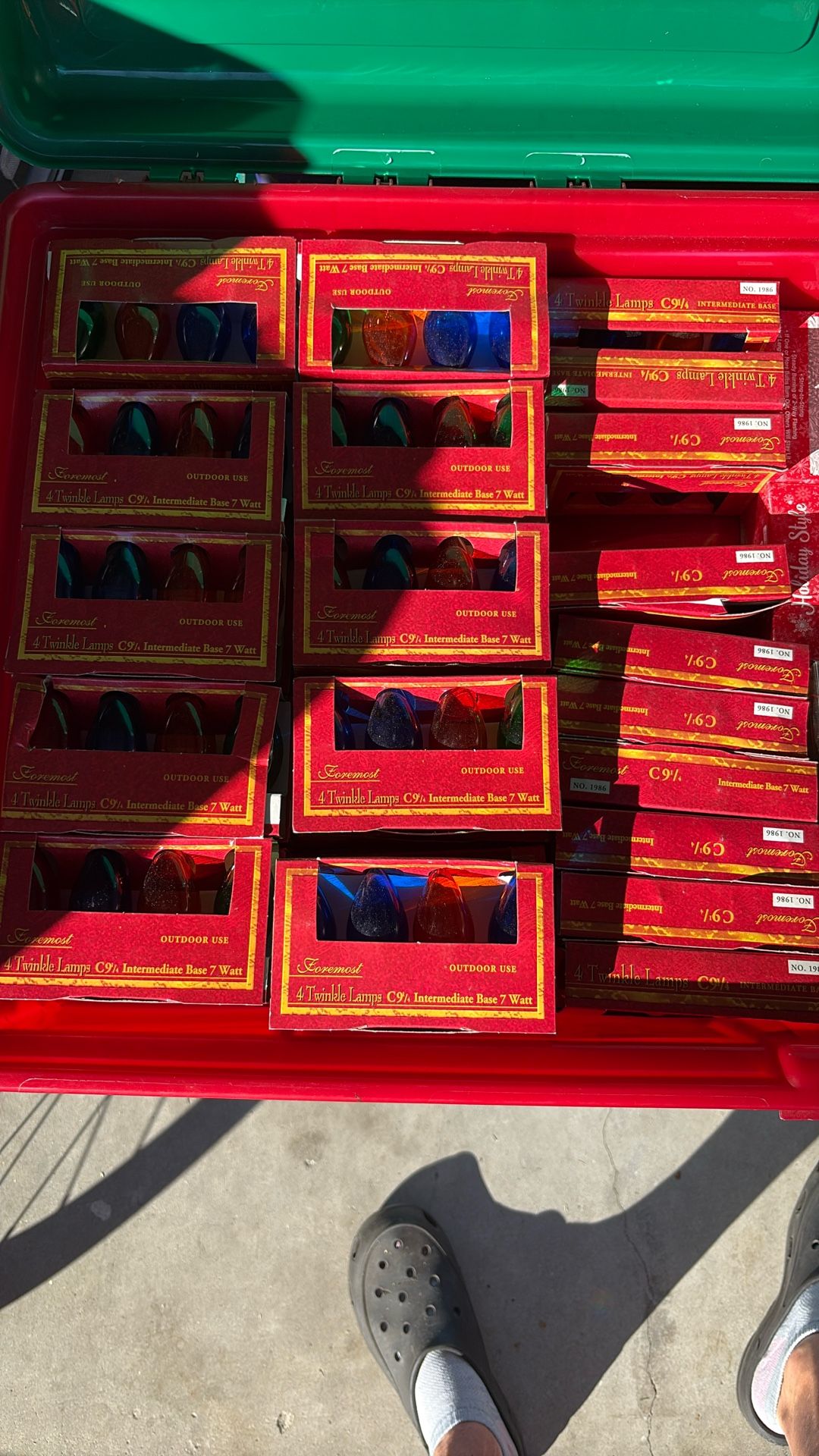 Christmas Lights~C9 1/4 Multicolor 