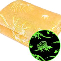 Soft Blanket Dinosaur Fleece Blankets Kids Dinosaur Gifts for Boys 50"x60"