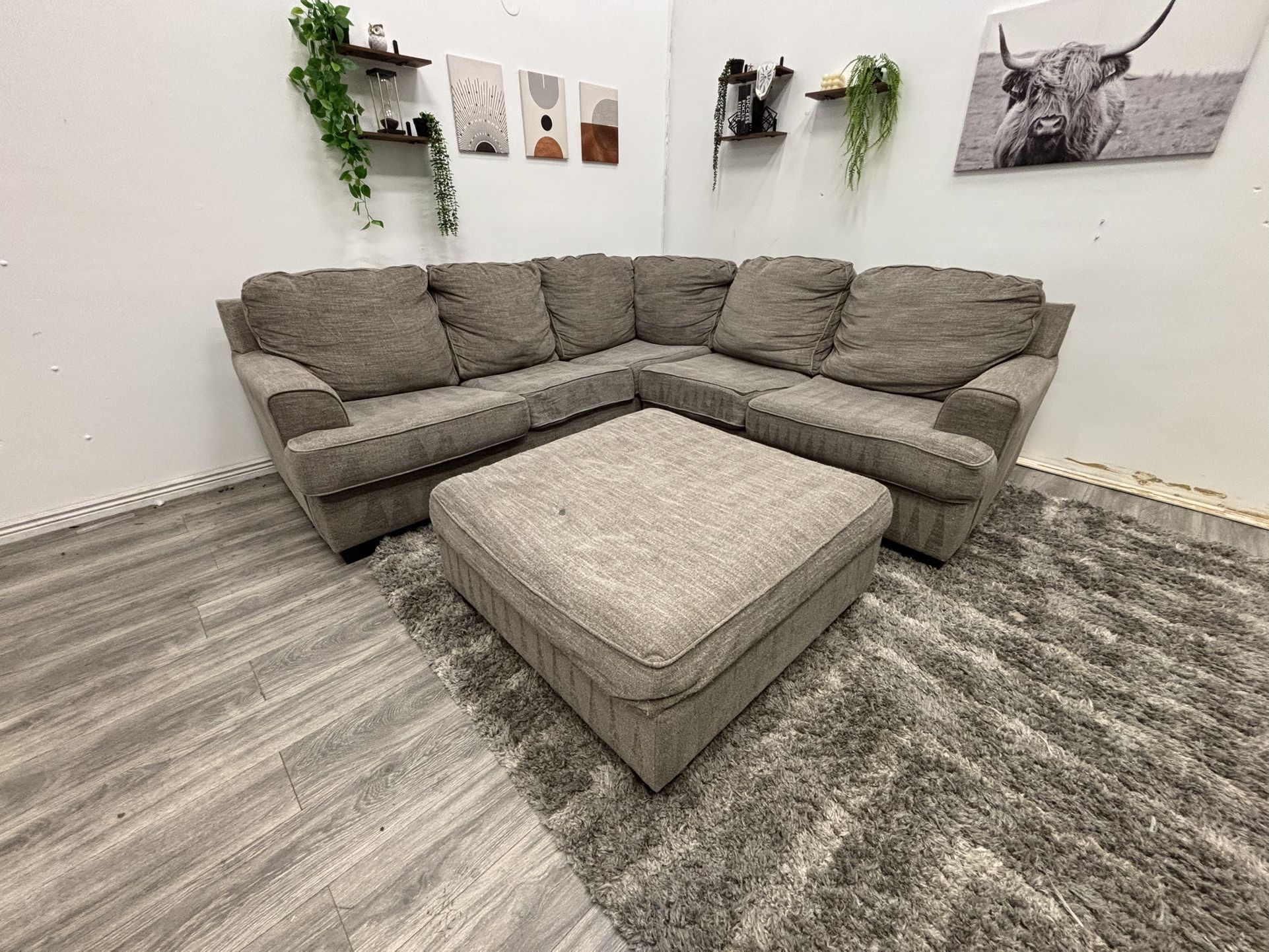 Gray Sectional Couch - Free Delivery