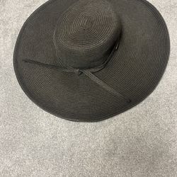 Black Wide-brim Scala Hat