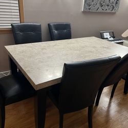 Granite Dining Table With Chairs