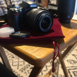 Nikon D60 Camera Plus Additional Lens And Bag
