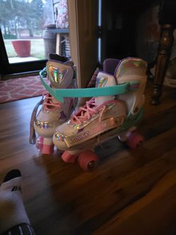 Power Superb Girls Adjustable Skstes Large (39-42)