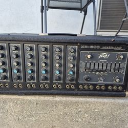 Peavey XR-600 400B Series 210W 6-channel Mix Power Amplifier Equalizer Made 1978