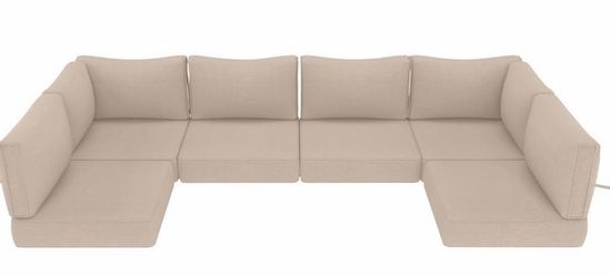 Outdoor Patio Furniture Cushions, 14-Piece Replacement Covers with Zipper