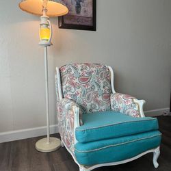 Set Of Armchair And Floor Lamp 