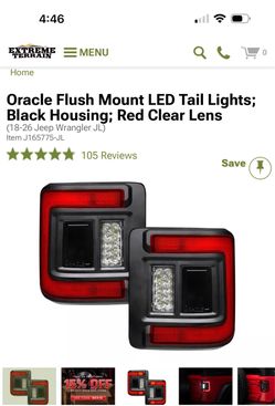 Oracle Lighting 5884-504 Flush Mount LED Tail Lights for Jeep Wrangler JL