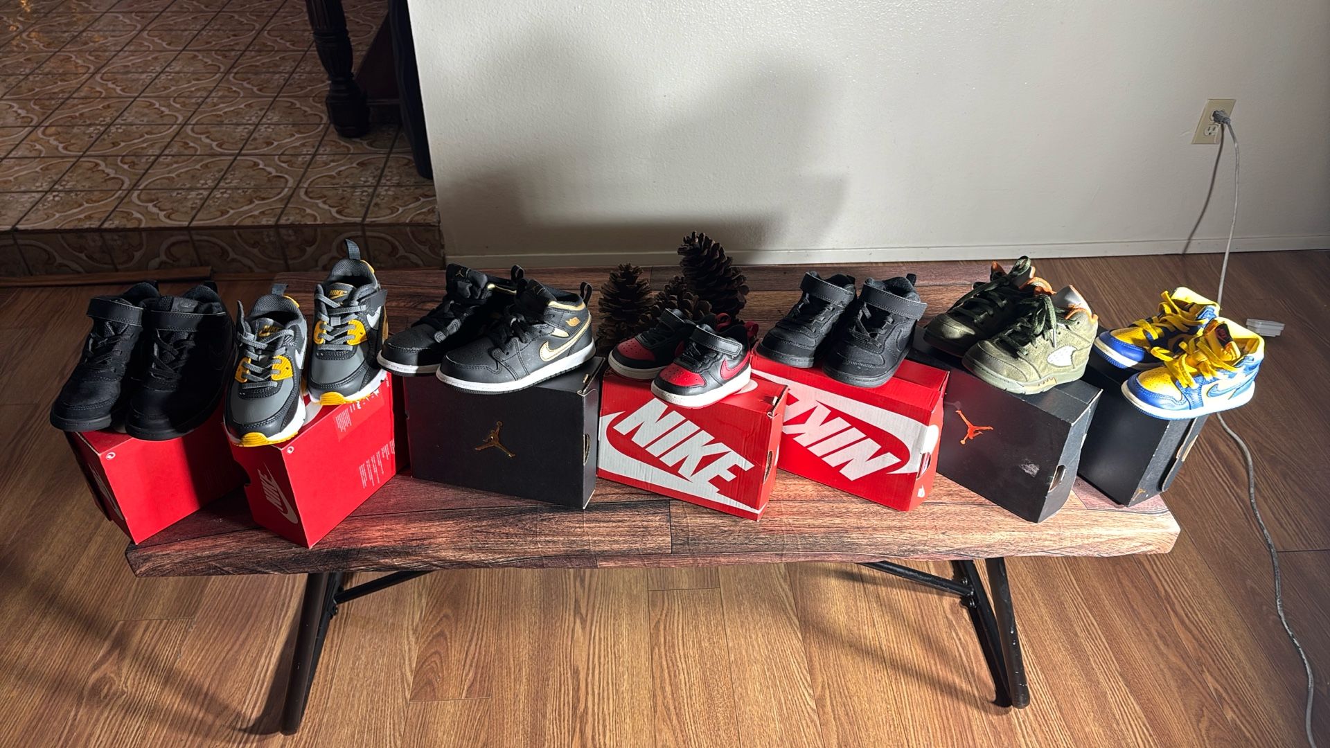 Nike and Jordan tennis shoes