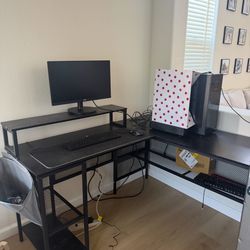 L Shaped Desk 55” By 48”